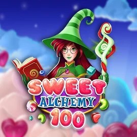 Sweet Alchemy 100 slot logo by Play’n GO at Weiss Casino