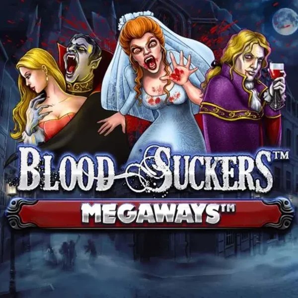 Official Slots logo: Blood Suckers Megaways by Red Tiger Gaming at Weiss Casino